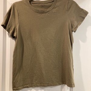 Olive green madewell tee